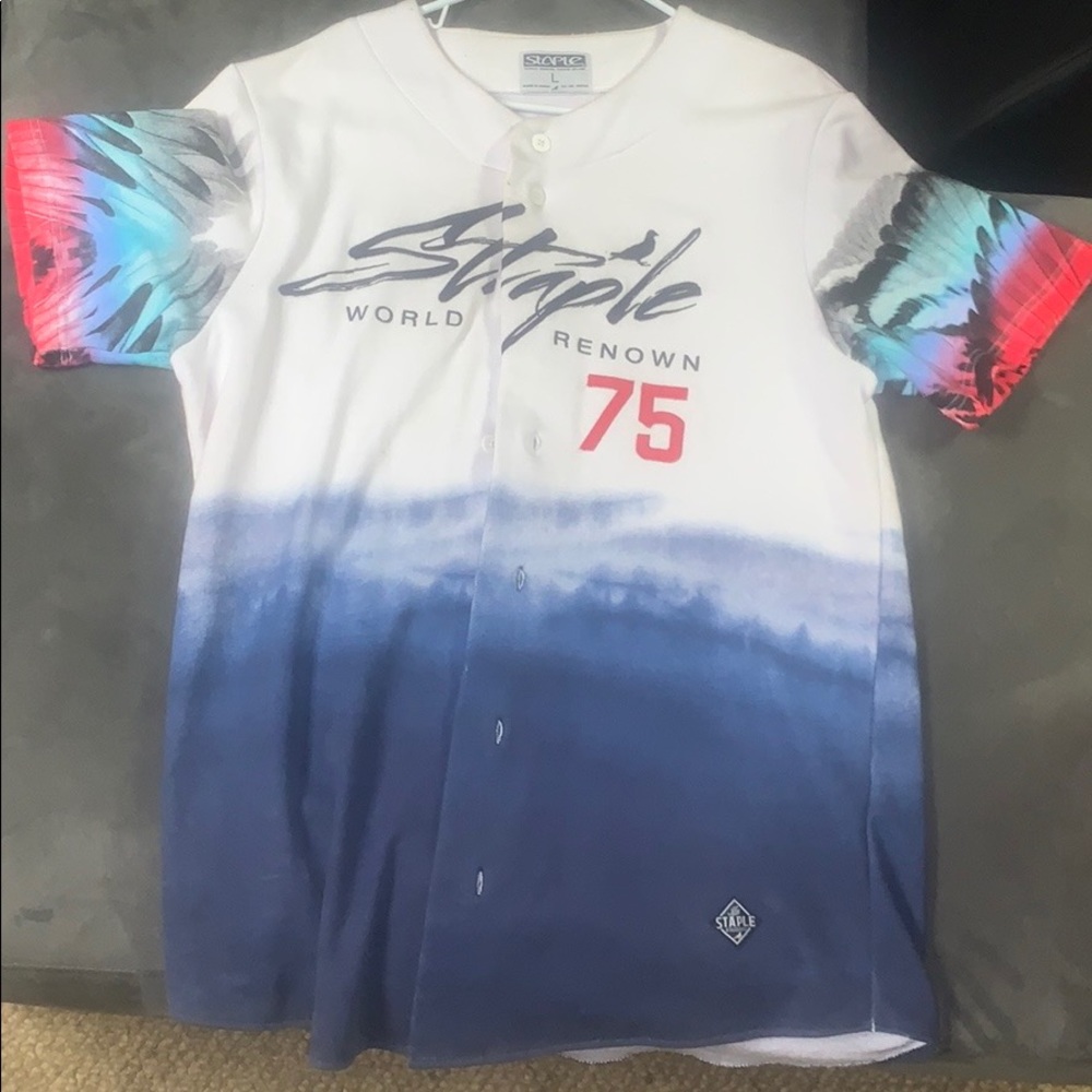 Staple pigeon baseball jersey size Large